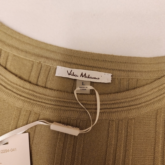 Vila Milano Olive Dilman Sleeve Sweater NWT - Picture 10 of 11